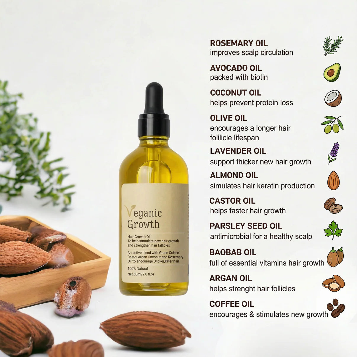 Veganic Hair Growth Oil